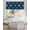 Light Blue, variant on White Christmas Snowflakes Kitchen Valances for Windows Winter Holidays Navy Blue Valance Curtains for Kitchen /Living Room/Bedroom/ Bathroom Decor, 54"x18 " ,Rod Pocket 1 Panel,