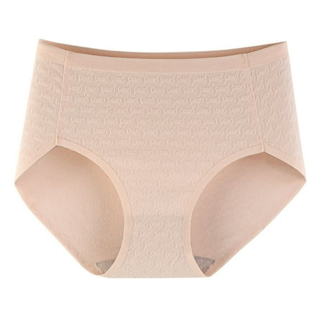 Summer Savings  Women s High Slit Briefs  Seamless Large Size  Breathable Material  Comfort Fit  Underwear for Work  Daily Use  Seamless Seamless Briefs  Plus Size Womens Clothing | Pink L
