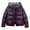 Purple Coat for Women, variant on jtjvou Women's Winter Cropped Puffer Jacket with Hood Waterproof Short Warm Quilted Jacket Puffy Coat Outerwear Brown L