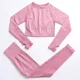 thumbnail image 5 of Conjunto de sujetador de Yoga sin costuras para mujer, Top corto, mallas, ropa deportiva, ropa de entrenamiento, ropa atlética, trajes de realce para gimnasio y Fitness, 5 of 5