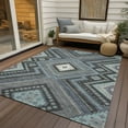 thumbnail image 6 of Addison Rugs Chantille Indoor/Outdoor Transitional Geometric, Abstract Pewter Washable Rectangle Rug, 3' x 5', 6 of 6