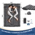 thumbnail image 4 of COTINSE Ultralight Double Camping Sleeping Pad with Built-in Foot Pump, 2 Person, Gray, 4 of 7