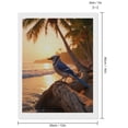 thumbnail image 2 of Diamond Art Kit for Adults, Blue Bird On Tropical Beach Sunset Diamond Painting for Adults Beginners, 5D DIY Diamond Art Painting Kits, Colorful Diamond Painting Craft for Home Decor 12x16, 2 of 7
