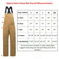 thumbnail image 6 of Alpine Swiss Mens Insulated Snow Bib Overalls Waterproof Ski Snowboard Pants, 6 of 7