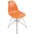 thumbnail image 2 of Plastic Molded Side Chair with Metal Eiffel Base, 2 of 3