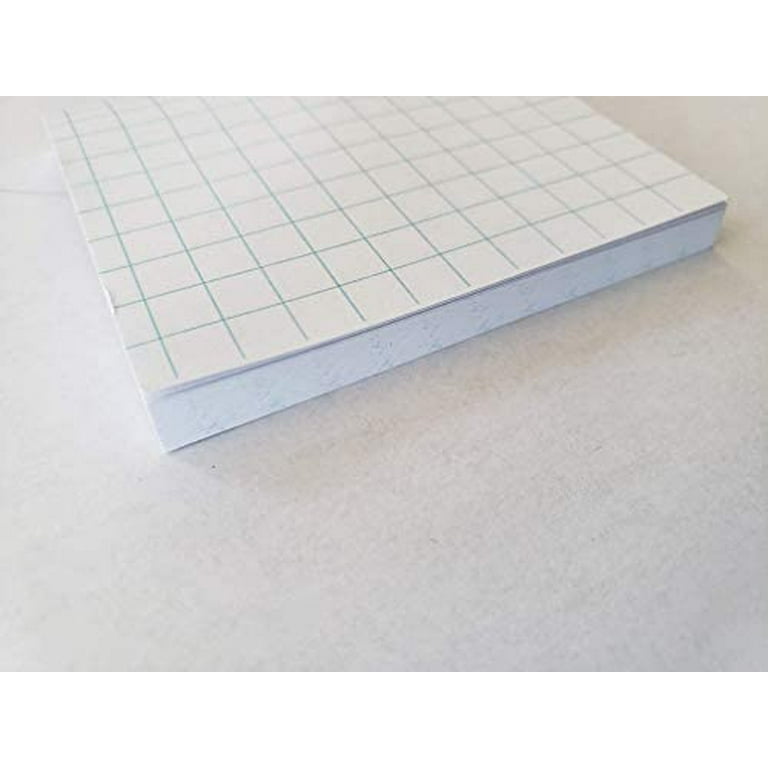 Small Graph Paper Grid Sticky Notes 3x3 Inches, Set of 3 Notepads 