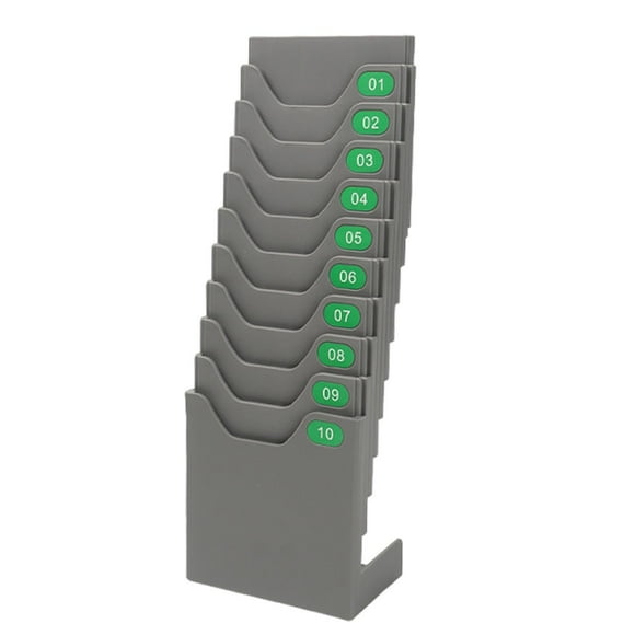 10 Seater Standing Punch Card Hanging Card Slot Hanging Card Card Slot Attendance Machine Card Punching And Inserting Board Attendance