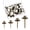 Bronze, variant on 40 Pcs Double Headed Picture Hangers Nails 4 Size Long Thumb Tacks Wall Nails for Hanging Pictures Decorative Push Pins Hooks for Drywall Photo Office Home Decor, 20/30/ 40/ 50lb(Bronze)