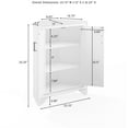 thumbnail image 4 of Crosley Tara Corner Storage Cabinet Distressed Gray, 4 of 9