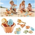 thumbnail image 2 of Complete Beach Toy Set for Kids Outdoor Summer with Sand Shovels Rakes and Watering Can 10PCS, 2 of 7