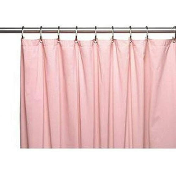 Dusty Rose Heavy Duty Magnetized Shower Curtain Liner waterproof