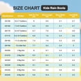 thumbnail image 6 of Lcamaw Kids Rain Boots, Waterproof Chelsea Rubber Boots for Boys and Girls, Non-Slip Ankle Muck Toddler Rainboots, Outdoor, Farm, Park, Hiking, Fishing, School Playing, 6 of 6