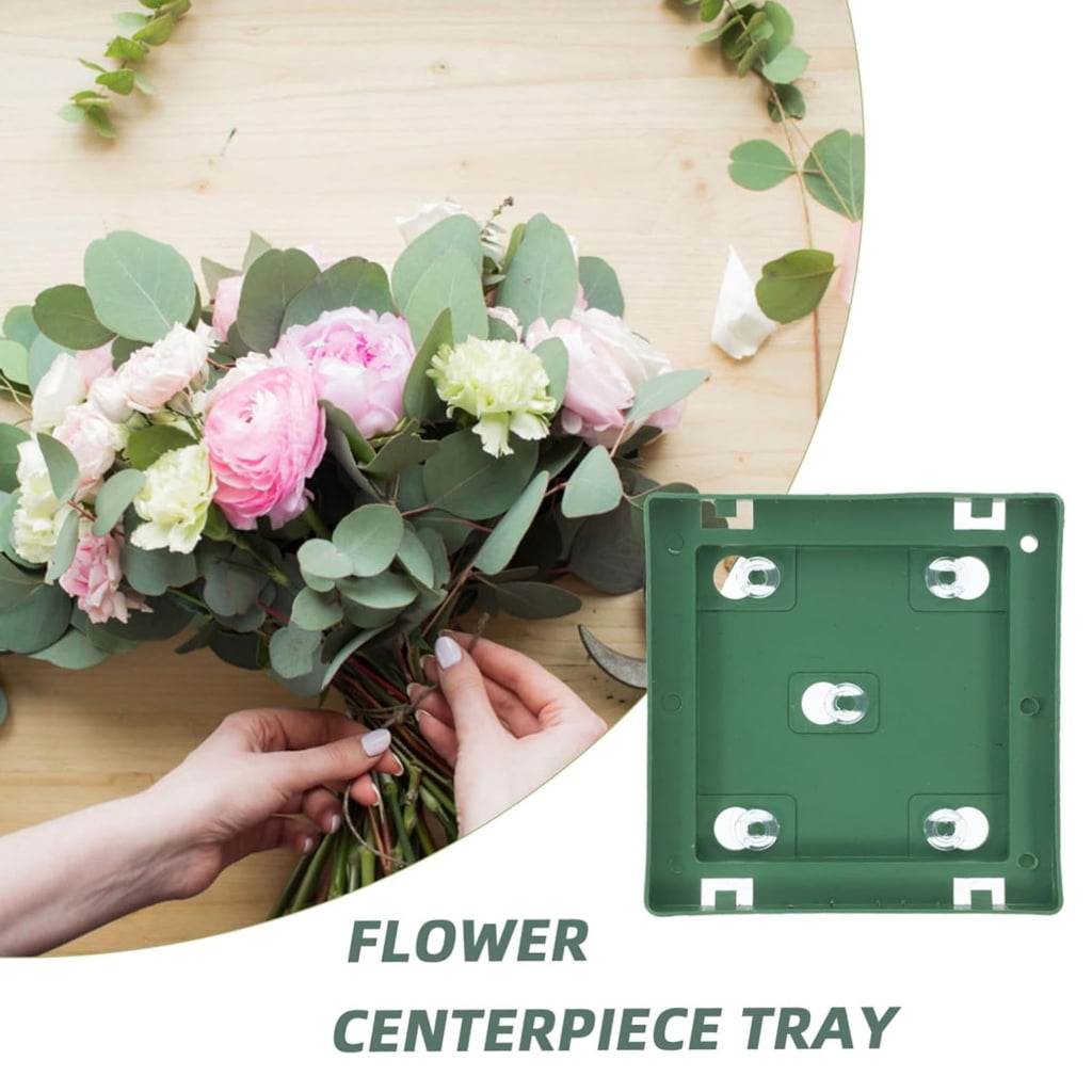Jesscasday Versatile Flower Mud Suction Cup Trays For Floral Arrangement Car Decorations