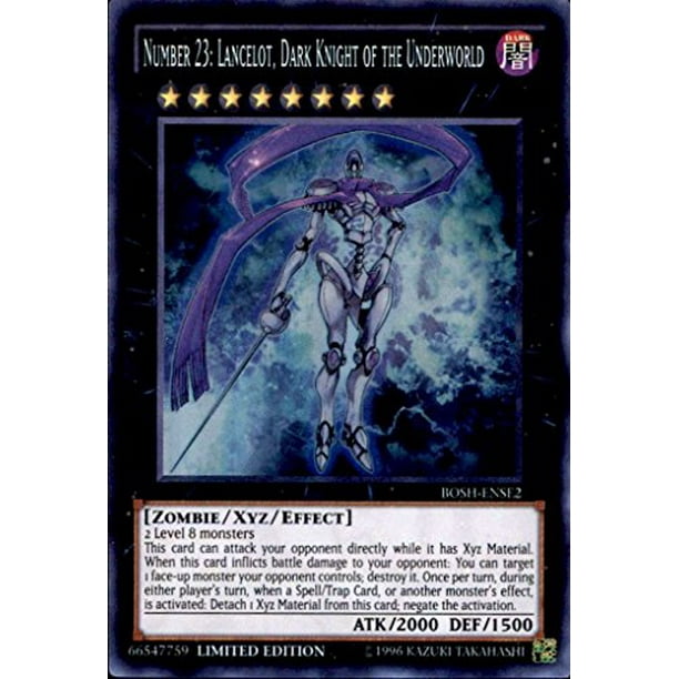 Yu Gi Oh Number 23 Lancelot Dark Knight Of The Underworld Bosh Ense2 Breakers Of Shadow Special Edition Limited Edition Super Rare Walmart Com Walmart Com