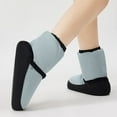 thumbnail image 5 of Miluxas Girls Dance Shoes Ballet Boots, Soft Sole Thicken Warming up Dance Boots with Adjustable Strap, Wear-Resistant Girls Ballet Shoes Light Blue XS, 5 of 7