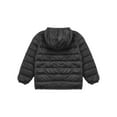thumbnail image 6 of Raenseen Kids Girls Boys Winter Coat Puffer Jacket Long Sleeve Hoodie Ultra Lightweight Down Coat Outerwear A Black 7-8, 6 of 7
