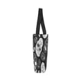 thumbnail image 3 of ASHLEIGH Black And White Background With Skulls Reusable Grocery Bags Grocery Tote Bag Washable Shopping Bags Shoulder Handbag for Women, 3 of 4