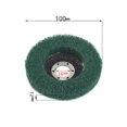 thumbnail image 2 of 1/5 / 10Pcs 4inch 100 mm Nylon Fiber Flap Pulido disco de la rueda 180 Grit for Angle Grinder for Madera Metal Buffing, 2 of 5