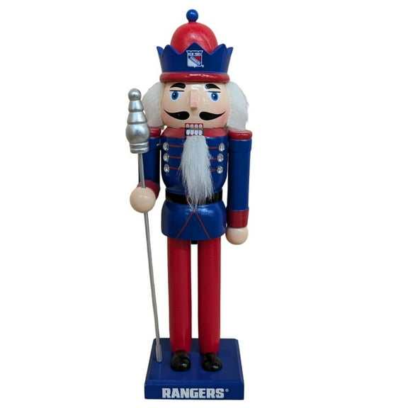 New York Rangers 12" Wooden Nutcracker Statue