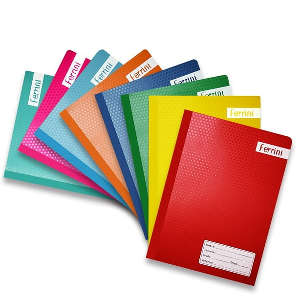 Cuadernos Cosidos Profesional Ferrini Libreta 100h 8 Pack Cuadro Grande