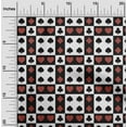 thumbnail image 2 of oneOone Cotton Silk Red Fabric Poker Card Sewing Material Print Fabric By The Yard 42 Inch Wide, 2 of 5