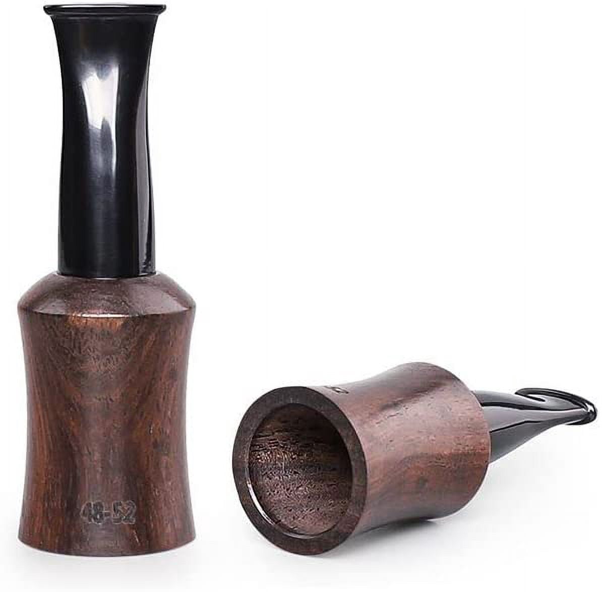 Fymlhomi 4 Sizes Set Ebony Wooden Cigar Mouthpiece Tips Portable Cigar Holder (38-42/43-47/48-52/53-57)