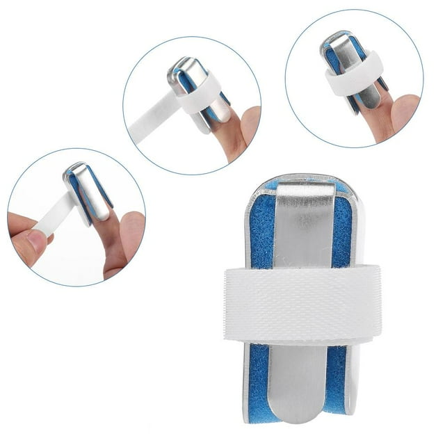 WALFRONT 3 Sizes Aluminium Finger Hand Splint Recovery Injury Pain Bending Deformation Correction,Malleable Splint,Splint
