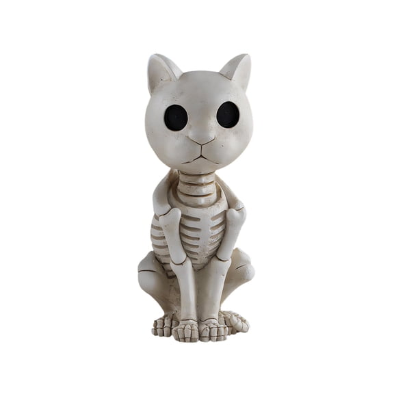 Halloween Skeleton Horse Decoration Statue - Skeleton Animal Bones for Graveyard Scenes Outdoor Indoor Party Props Table Yard Garden Decor(White-2,One Size)