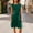 Green, variant on Women Summer Ruffles Short Sleeve Flare A-Line Flowy Business Casual Work Basic Mini Dress with Pockets