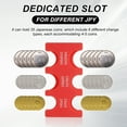 thumbnail image 3 of 2Pcs Japanese Coin Holder, Portable JPY Coin Organiser Dispenser Coin Hard Case Storage 6 Slots, Great for Home, Office, Collection, Red, 3 of 6