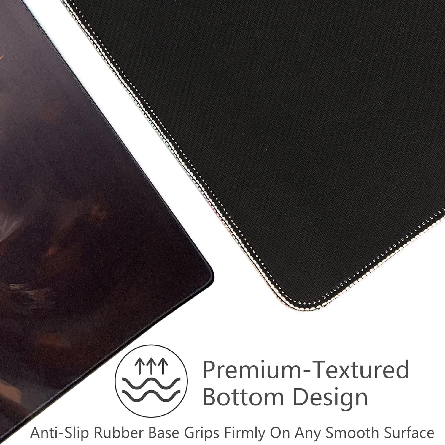 Large Gaming Mouse Pad XXL Extended Mat Desk Pad Mousepad Long Non-Slip Rubber Mice Pads Stitched Edges for Home and Office 35.4" x15.7"x0.2" Wushi
