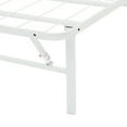 thumbnail image 6 of Mainstays Full 14" High Profile Foldable Steel Platform Bed Frame with Storage Space Under Frame, No Box Spring Required, White, 6 of 10
