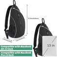 thumbnail image 6 of Badminton Racket Bag For Outdoor Sports Training Singles Shoulder Tennis Bag Backpack Crossbody Bag, 6 of 9