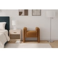 thumbnail image 2 of Meridian Furniture Stylus Saddle Velvet Bench, 2 of 7