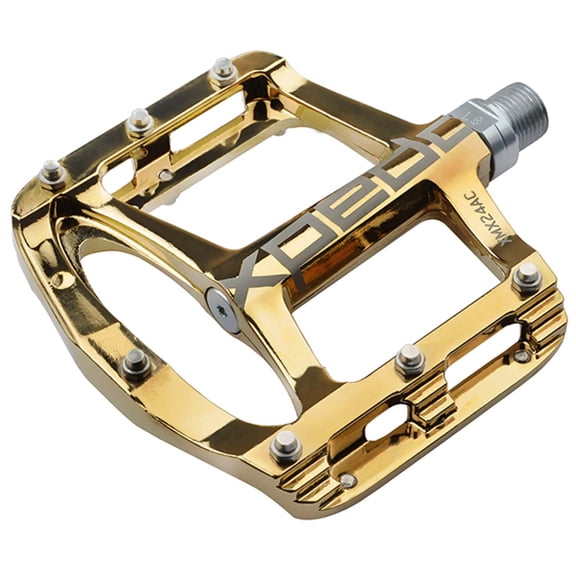 Xpedo SPRY Platform Pedals, Gold Slick