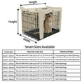 thumbnail image 4 of Seamander Durable 24" Dog Crate Cover with Mesh Window, Tan, 4 of 4