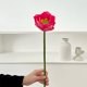 thumbnail image 5 of Simulación Plástica 1 unidad de flores artificiales de loto de plástico rosa oscuro,nenúfares,arreglo decorativo para sala de Buda,mesa de comedor,mueble de TV y pecera. Rkxzt, 5 of 9