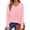 1 Pink Dots, variant on Womens Tops Dressy Casual Pleated Blouses V Neck Long Sleeve Shirts Fall Tunic Tops