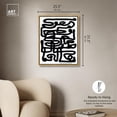 thumbnail image 5 of Bless Canvas Modern Black And White Abstract Wall Art by Art Remedy, Gold Frame, 24" x 30", 5 of 7