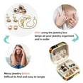 thumbnail image 4 of Collie Travel Portable Square Jewelry Box Organizing Rings Earrings Necklaces Bracelets for Girls Women, 4 of 6