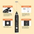 thumbnail image 3 of MesaSe Immersion Blender Cordlesss Foam Maker USB Rechargeable Small Mixer Handheld with 2 Stainless Whisks for Stirring 3-Speed Adjustable Mini Frother for Coffee, 3 of 5