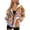 Hippie Flower Orange, variant on Cow Print Retro Womens Full Zip Hooded Sweatshirts Hoodies Pullover Jackets Drop Shoulder Long Sleeve Y2K Athletic Jackets Top Sweatshirt Hoodie Winter Fall Clothes,2XL,Skeleton Mushroom,Halloween