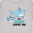 thumbnail image 4 of Inktastic My Aunt Loves Me with Cute Sharks Boys or Girls Long Sleeve Toddler T-Shirt, 4 of 5