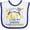 White and Royal, variant on Inktastic I Love My Daddy to the Moon and Back Cute Sheep Boys or Girls Baby Bib