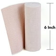thumbnail image 3 of 2 Rolls Large Elastic Bandages 6 Inch Clip Body Wrap Thigh Calf Sport First Aid, 3 of 4
