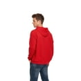 thumbnail image 4 of VICT POPU Men's Casual Hooded Pullover, Long-Sleeved Plaid Jacquard Large-Pocket hoodie, Solid Color Simple Hooded Sweatshirt，Red，XXL, 4 of 5