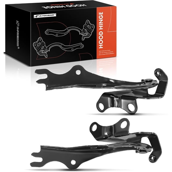A-Premium Front Driver and Passenger Hood Hinges Compatible with Mazda 3 2004-2009, Front Left and Right Side, 2-PC Set, Replace# B32H52420A, B32H52410A