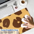 thumbnail image 4 of Long Mouse Pads for Desk,Yellow and Brown Of Leopard Print Desk Mats on Top Of Desks, Desk Mouse Pad Extra Large with 3mm Non-Slip Base and Stitched Edge for Gaming,Office,Work,Home 31.5"x11.8", 4 of 6