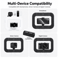 thumbnail image 6 of TIKBBRMG 14.6'' Ring Light with Stand for Desk, 20W Selfie Light for iphone, Tripod for Phone with Light for Video Recording, Mobile Video Stabilizer for Cameras, Phones, Makeup, Vlog, 6 of 7