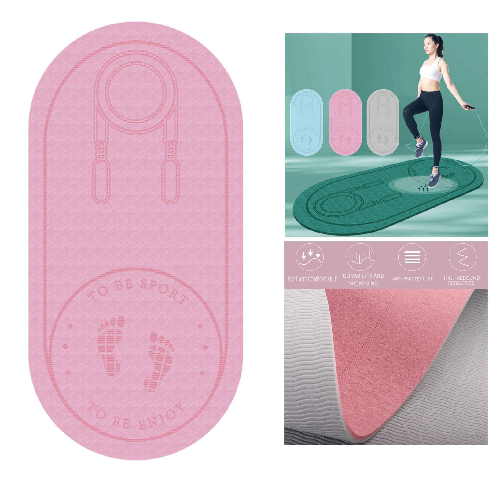 funtasica Anti- Exercise Mat Soundproof Absorption High Density Shock Absortion Indoor Fitness Work Out Dance Yoga - 1300x610x6mm Pink, 1300x610mm 1400x660mm